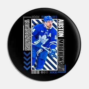 Auston Matthews Paper Poster Version 10 Pin