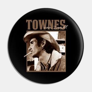 townes van zandt vintage Pin