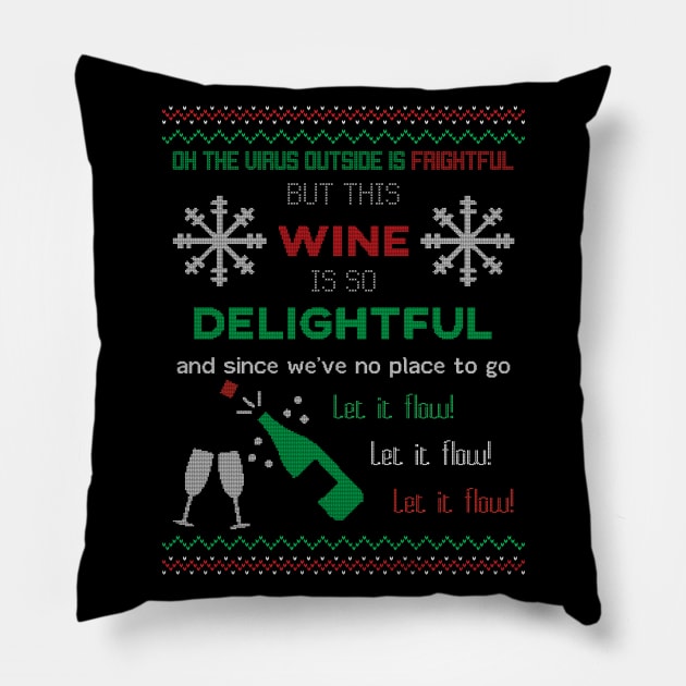 Oh The Virus Outside is Frightful Pillow by nimazu
