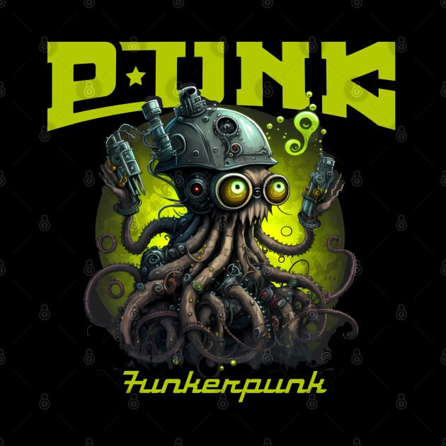 PUNK Space Octopus by Fuckinuts