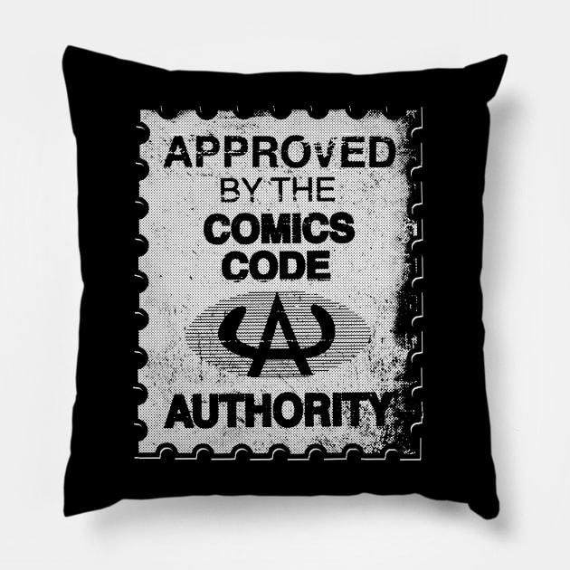 APPROVED by the Comics Code Authority Pillow by PalmGallery