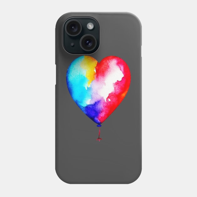 Balloon heart Phone Case by lakokakr