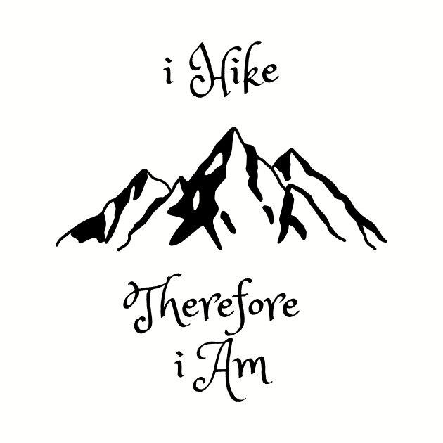 I hike therefore I am by Rickido