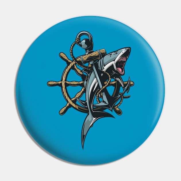 Shark Attack Pin by viSionDesign