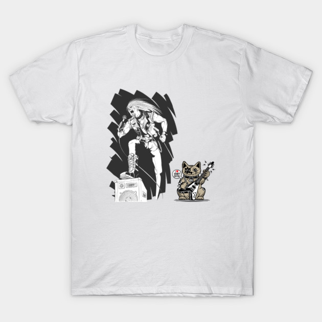 I Love Heavy Metal Cat And Singer I Love Heavy Metal T Shirt