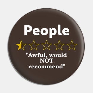 People Review, Half a Star, Awful Pin