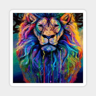 Cute Lion Drawing Magnet