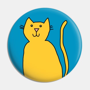 Cute Cat Doodle for Kids Pin