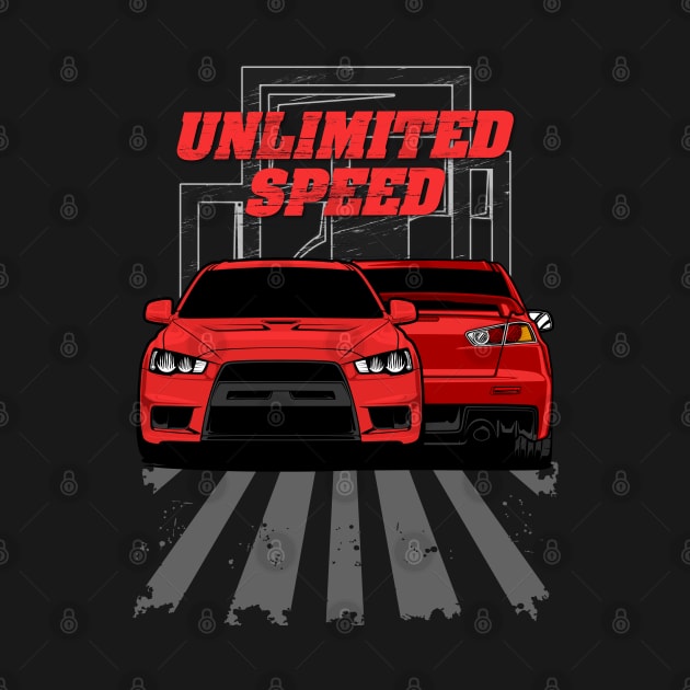 Lancer Evo X - Unlimited Speed by Car_Designer