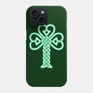 Celtic knotwork Shamrock Phone Case