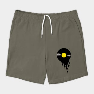 Surreal Melting Vinyl Record: Retro Vibes Shorts