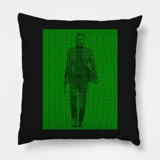 Keanu Reeves in ASCII style Pillow