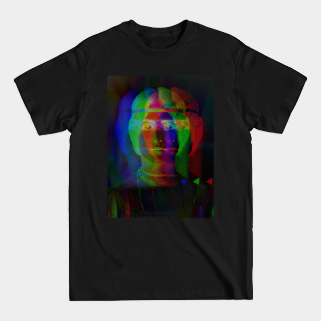 Disover Dramabite Glitch art colourful rainbow woman portrait - Glitch - T-Shirt