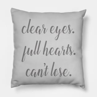 Friday Night Lights - Clear Eyes Pillow