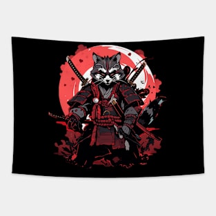 samurai raccoon Tapestry