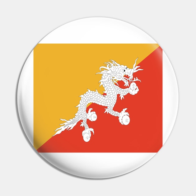 Bhutan flag Pin by flag for all