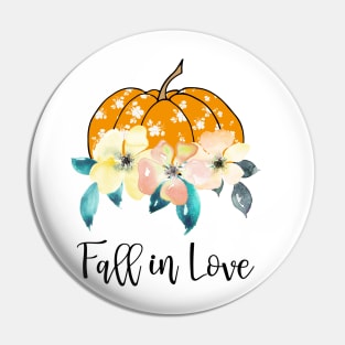 Fall in love pumpkin Pin