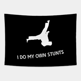 I Do My Own Stunts Karate Funny Karateka Tapestry