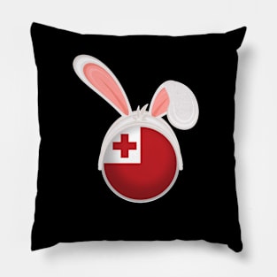 happy easter Tonga bunny ears flag cute designs Pillow