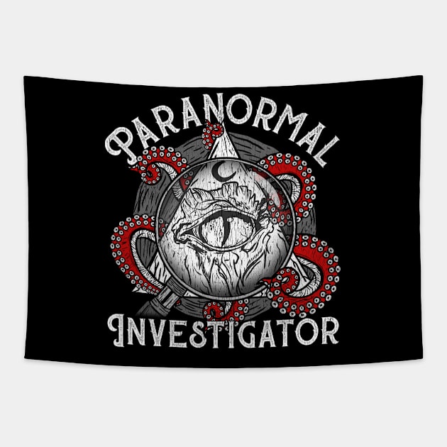 Paranormal Investigator - Ghost Hunting Gift Tapestry by biNutz