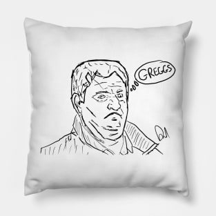 Steve Bruce. Portrait Pillow