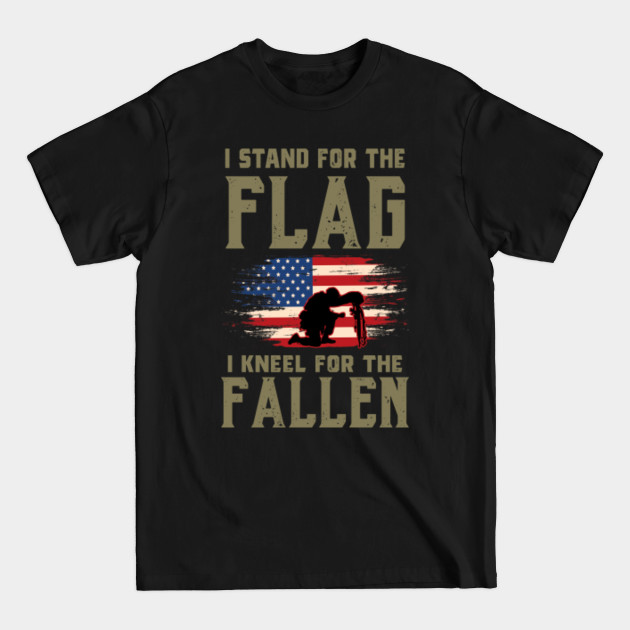 Discover US Army - I stand for the flag I kneel for the fallen - Us Army - T-Shirt