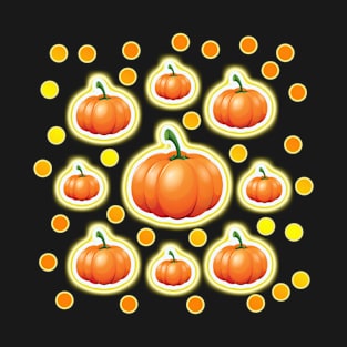 Halloween, Pumpkins, Fall Pattern T-Shirt