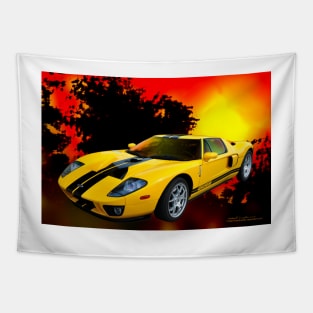 Yellow Ford GT Tapestry