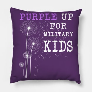 Purple up for Military Kids - Month of the Military Child Pillow