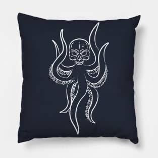 skull octopus Pillow