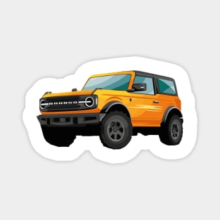 2021 Ford Bronco Yellow - Cyber Orange Metallic Magnet