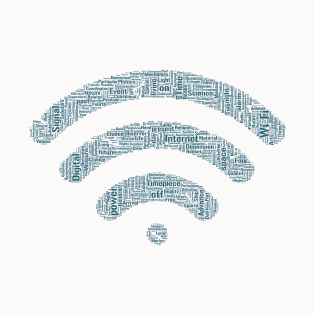 Wi-Fi Signal Symbol Silhouette Shape Text Word Cloud by Cubebox