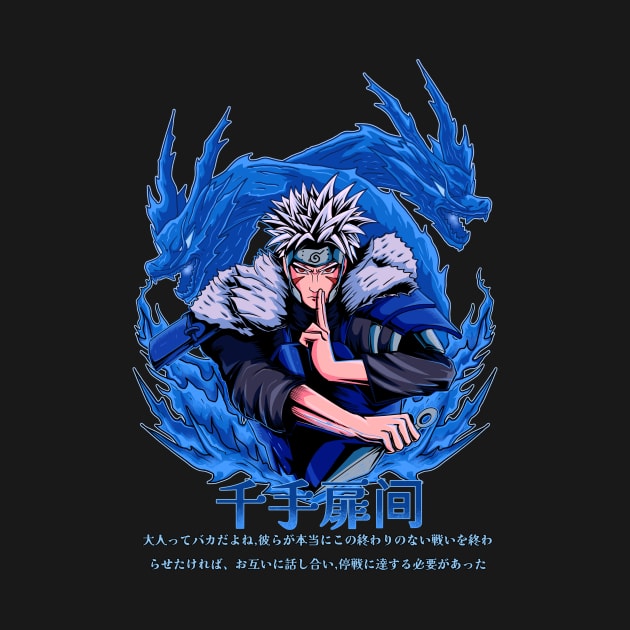 Tobirama Senju the second hokage anime tshirt by Arsyanendra