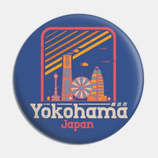 Yokohama, Japan City Vintage Pin