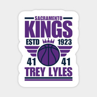 Sacramento Kings Lyles 41 Basketball Retro Magnet