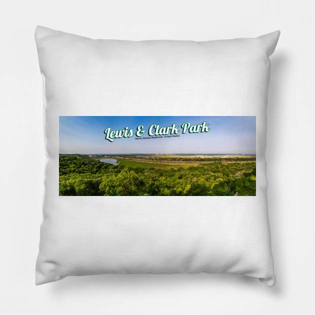 Lewis and Clark Park Pillow by Gestalt Imagery