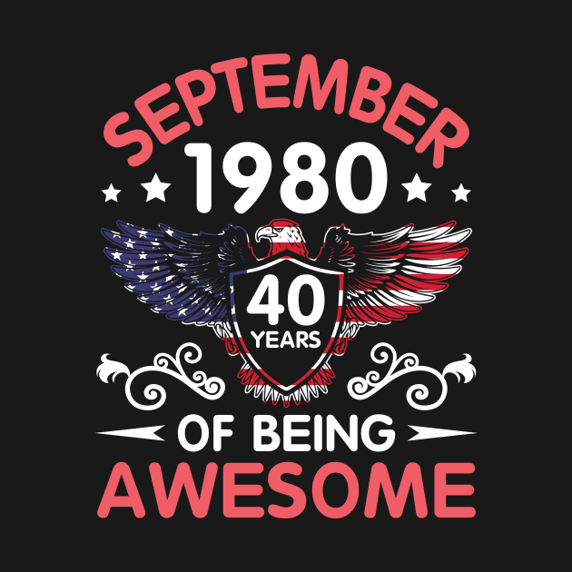 USA Eagle Was Born September 1980 Birthday 40 Years Of Being Awesome by Cowan79