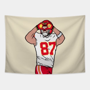 Travis Kelce Heart Tapestry