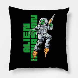 Alien invasion Pillow