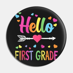 Heo 1st Grade Back To Schoo First Grade Teachers Students Ragan Baseba Tee Pin