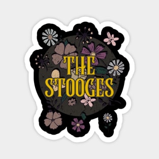 Aesthetic Stooges Proud Name Flowers Retro Styles Magnet