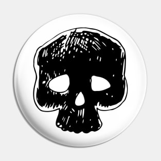 Human skull Pin