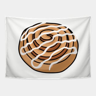 Iced Cinnamon Swirl Cute Illustration Tapestry