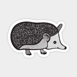 Hedgehog Ink Art - light colors Magnet