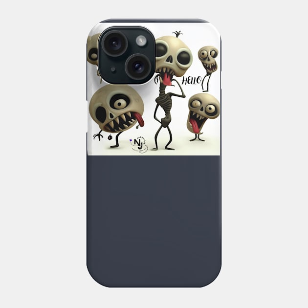 cara de hueso Phone Case by NorkaFiliates