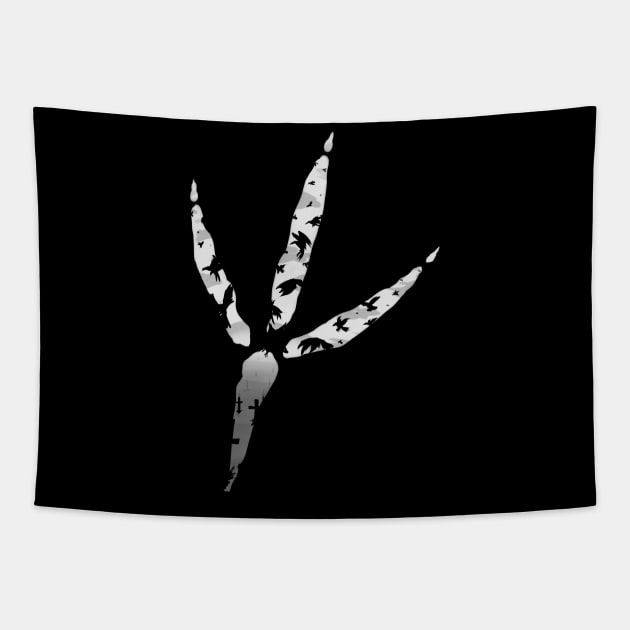 Crow Foot Tapestry by dhapiart