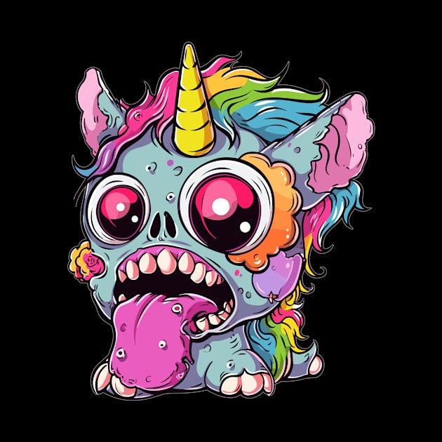 Halloween Zombie Unicorn Costume Heavy Metal by QQdesigns