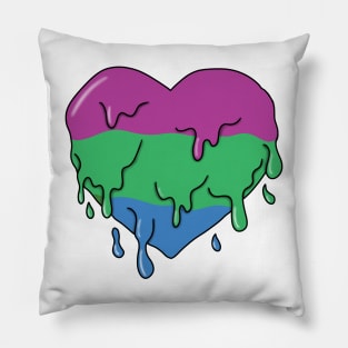 Melting polysexual heart Pillow