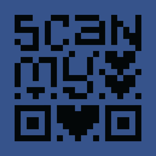 Scan My Heart - Qr Code - T-Shirt