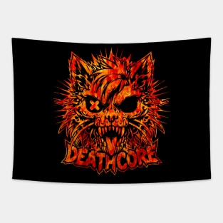 Deathcore Cat | Hardcore Cat | Skater Cat | Fire Cat Tapestry